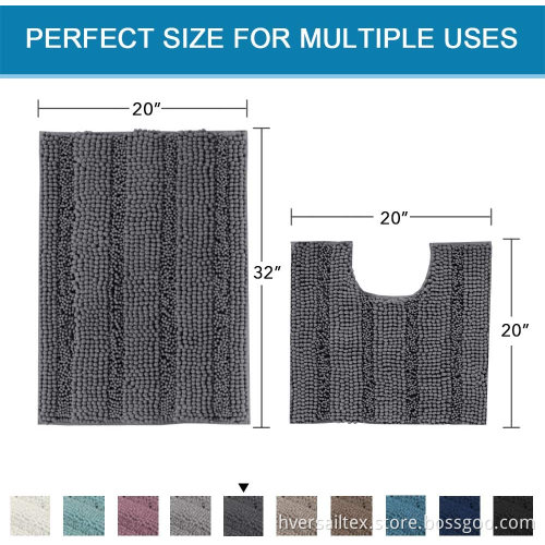Bath Rug Set 2 Piece for Bathroom